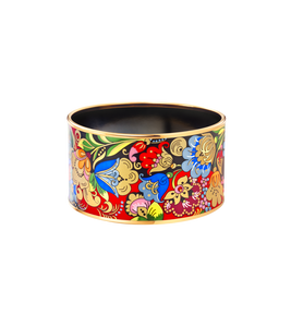 Folkloric Masterpiece - Bordered Bangle Diva