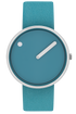 40 mm / Deep Teal dial / Deep Teal leather strap