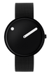 Black dial / Matt black mesh band