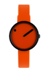 Orange dial / Orange silicone strap