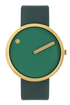 40 mm / Dusty Green dial / Grass Green leather strap