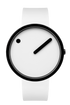 White dial / White silicone strap