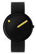 40 mm / Black dial / Matt black mesh band