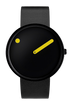 40 mm / Black dial / Black leather strap