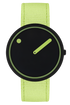 40 mm / Manta Ray Black and Paradise Green dial / Paradise Green recycled strap