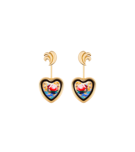 Hommage à Claude Monet - Corazón Earrings