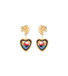 Hommage à Claude Monet - Corazón Earrings