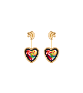 Hommage à Claude Monet - Corazón Earrings