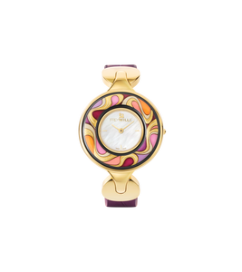 Hommage à Alphonse Mucha - Watch Helena / Alligator watch strap