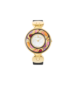 Hommage à Alphonse Mucha - Watch Helena / Alligator watch strap