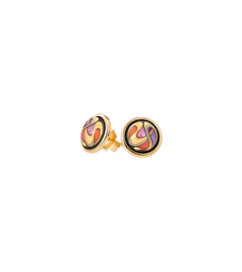 Hommage à Alphonse Mucha- Earrings Cabochon