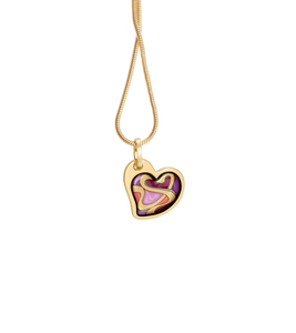 Hommage à Alphonse Mucha - Pendant Heart