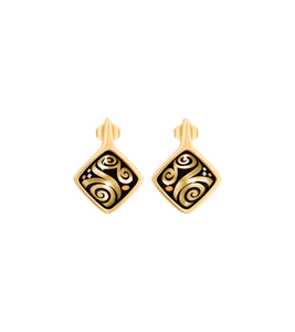 Hommage à Gustav Klimt - Earrings Carré