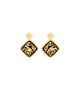 Hommage à Gustav Klimt - Earrings Carré