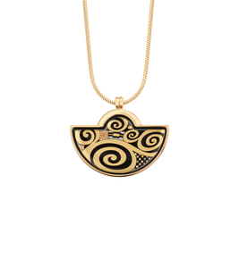 Hommage à Gustav Klimt - Pendant Half-Moon