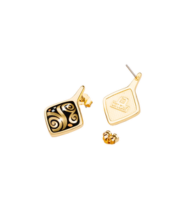 Hommage à Gustav Klimt - Earrings Carré