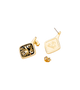 Hommage à Gustav Klimt - Earrings Carré