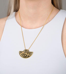Hommage à Gustav Klimt - Pendant Half-Moon